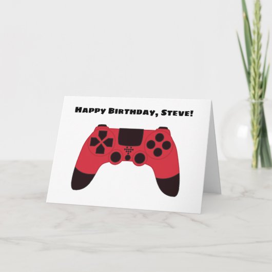 ゲーマーのための誕生日 カード (正面)