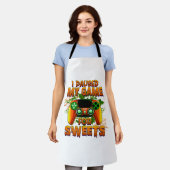 ゲーマーのための面白いハロウィーンの装カッコいい置 – Halloween エプロン (着用した状態)