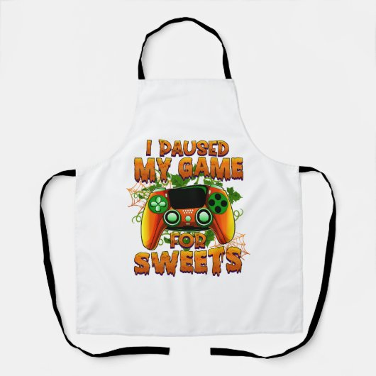 ゲーマーのための面白いハロウィーンの装カッコいい置 – Halloween エプロン (正面)