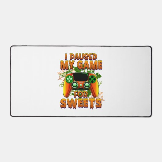 ゲーマーのための面白いハロウィーンの装カッコいい置 – Halloween デスクマット (正面)