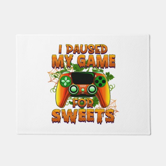 ゲーマーのための面白いハロウィーンの装カッコいい置 – Halloween ドアマット (正面)