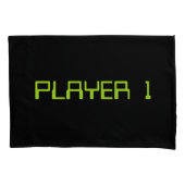 ゲーマーのカップル。 プレーヤー1プレーヤー2 枕カバー (正面左)