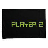 ゲーマーのカップル。  プレーヤー1プレーヤー2 枕カバー (正面右)