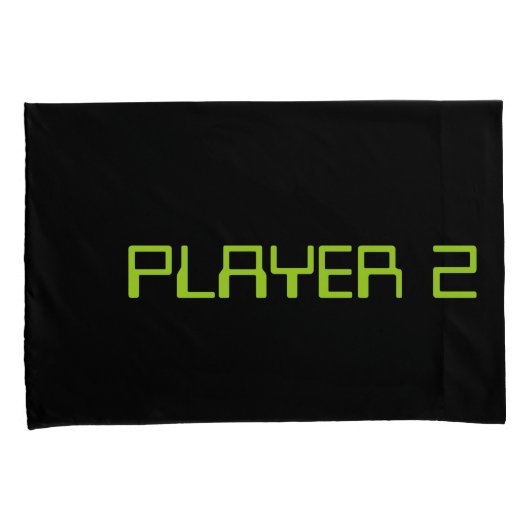 ゲーマーのカップル。 プレーヤー1プレーヤー2 枕カバー (正面右)