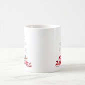 ゲーマーのギークを続けていくために穏やかなおよび殺害のゾンビ-保って下さい コーヒーマグカップ (中央)