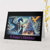 ゲーマーのクリスマスファンタジー カード (黄色い花)