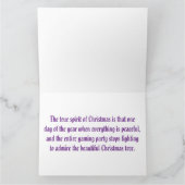 ゲーマーのクリスマスファンタジー カード (内部)