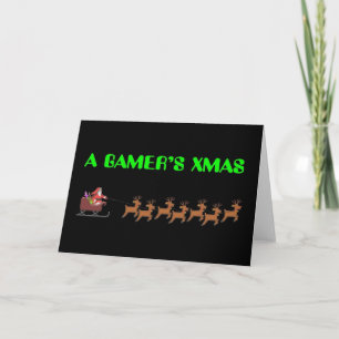 ゲーマーのクリスマス シーズンカード