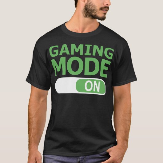 ゲーマーのゲーミングモおもしろいード Tシャツ (正面)