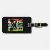 ゲーマーのゲームのコントローラー ラゲッジタグ (正面横)