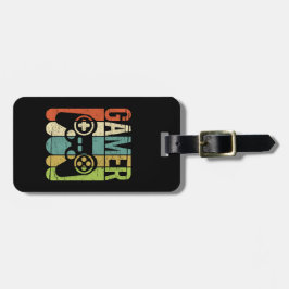 ゲーマーのゲームのコントローラー ラゲッジタグ