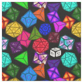 ゲーマーのサイコロ ファブリック (クローズアップ)