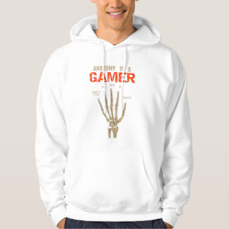 ゲーマーのスケルトン手のキーボードTシャツの構造 パーカ