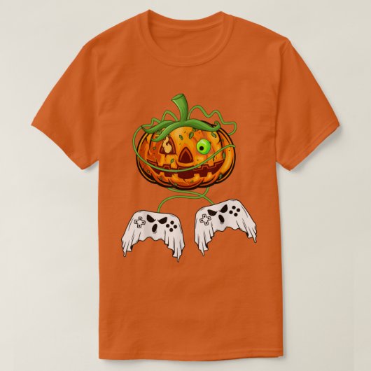 ゲーマーのハロウィーンs男の子Tコスチューム Tシャツ (デザイン正面)