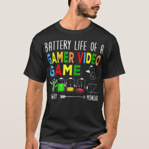 ゲーマーのバッテリー持続時間ビデオゲーム完璧なゲーム Tシャツ
