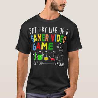 ゲーマーのバッテリー持続時間ビデオゲーム完璧なゲーム Tシャツ
