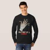 ゲーマーのビデオゲーム愛好家の解剖学 Tシャツ (正面フル)