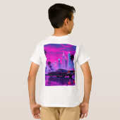 ゲーマーのベッドルーム別のプラネットキッズTシャツ Tシャツ (裏面フル)