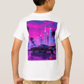 ゲーマーのベッドルーム別のプラネットキッズTシャツ Tシャツ (裏面)