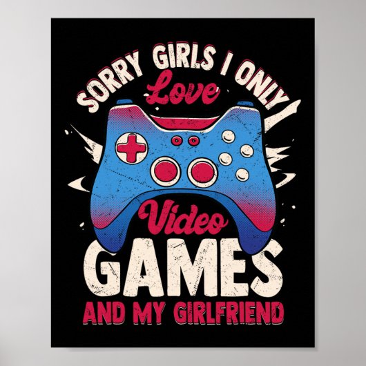 ゲーマーの優先順位 - ビデオゲームと彼女 ポスター (正面)