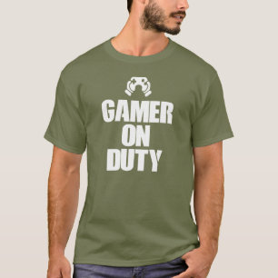 ゲーマーの勤務中のビデオゲーム Tシャツ