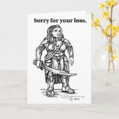 ゲーマーの哀悼 カード (黄色い花)