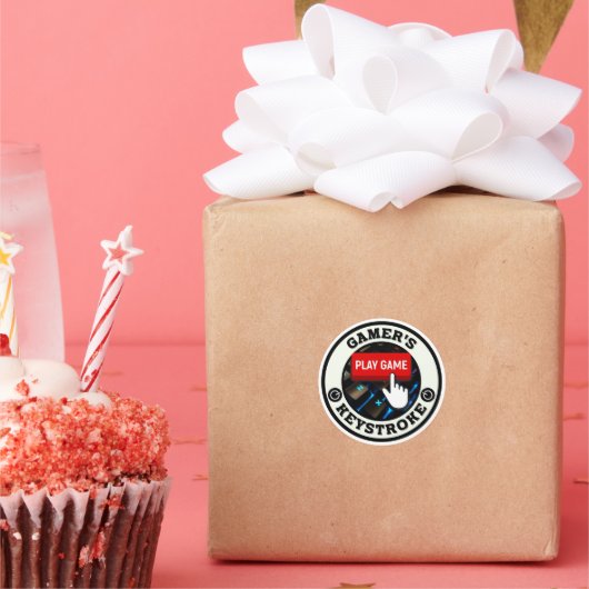 ゲーマーの唯一のキーストローク ラウンドシール (パーティー)