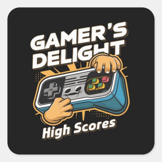 ゲーマーの喜び スクエアシール (正面)