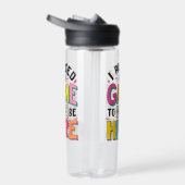 ゲーマーの女の子ここにビデオを見るために私のゲームを一時停止おもしろいした ウォーターボトル (右面)