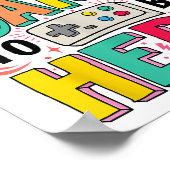 ゲーマーの女の子ここにビデオを見るために私のゲームを一時停止おもしろいした ポスター (角)