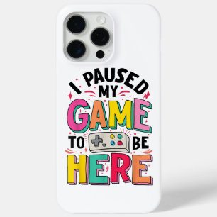 ゲーマーの女の子ここにビデオを見るために私のゲームを一時停止おもしろいした iPhone 15 PRO MAXケース