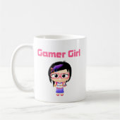 ゲーマーの女の子のかわいこちゃんPatootie コーヒーマグカップ (左)