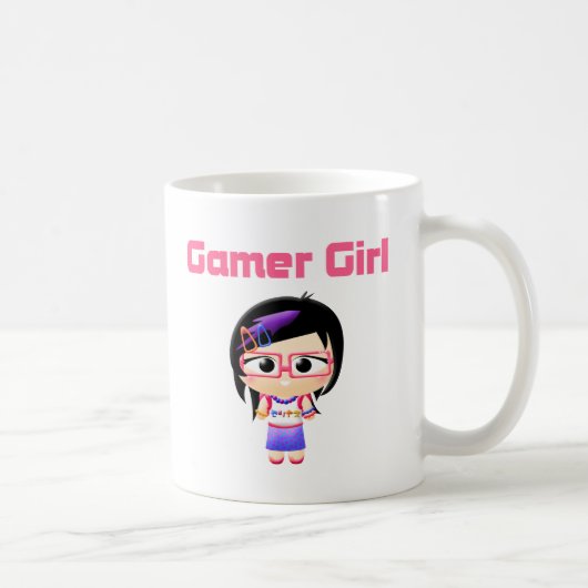 ゲーマーの女の子のかわいこちゃんPatootie コーヒーマグカップ (右)