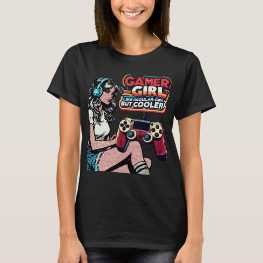 ゲーマーの女の子は普通の女の子のように Tシャツ (正面)