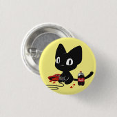 ゲーマーの子猫ボタン 缶バッジ (正面&裏面)