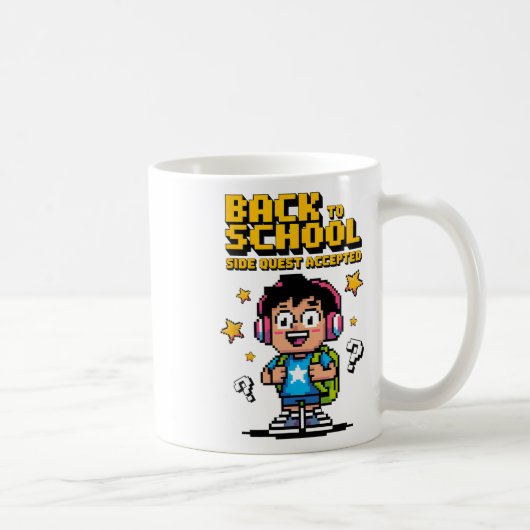 ゲーマーの学校サイドクエスト受理 コーヒーマグカップ (右)