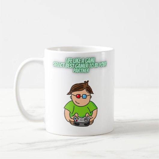 ゲーマーの彼氏彼女が大好き コーヒーマグカップ (左)