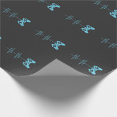 ゲーマーの心拍のTシャツのビデオゲームの恋人のギフト ラッピングペーパー (角)