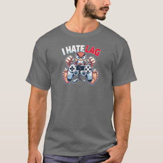ゲーマーの怒り:私はラグを嫌い Tシャツ