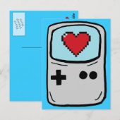 ゲーマーの愛する古い学校はがき ポストカード (正面/裏面)