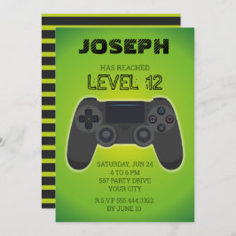 ゲーマーの招待、ビデオゲームレベルアップ 招待状