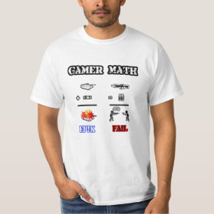 ゲーマーの数学(前部) Tシャツ