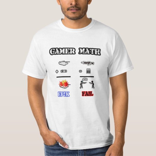 ゲーマーの数学(前部) Tシャツ (正面)