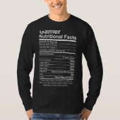 ゲーマーの栄養ファクトカッコいいゲーマーのビデオゲーム Tシャツ (正面)