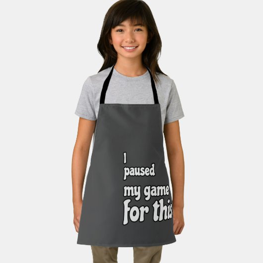 ゲーマーの犠牲: '私は私のゲームを停止した' エプロン (インサイチュ)