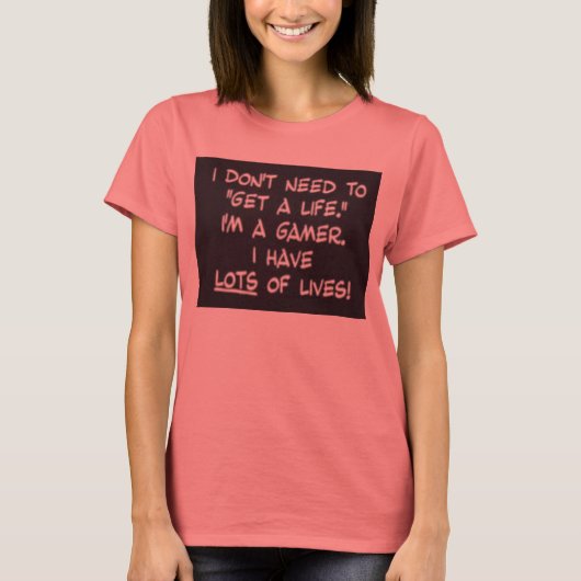 ゲーマーの生活 Tシャツ (正面)