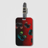 ゲーマーの芸術の賭博のコントローラー ラゲッジタグ (正面縦)