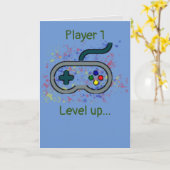 ゲーマーの誕生日カード カード (黄色い花)