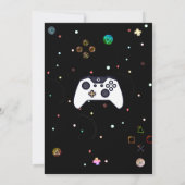 ゲーマーの誕生日招待状カード 招待状 (裏面)