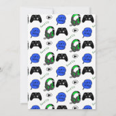 ゲーマーの誕生日招待状 招待状 (裏面)